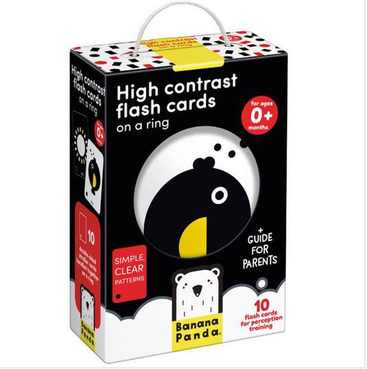 HIGH CONTRAST FLASH CARDS ON A RING