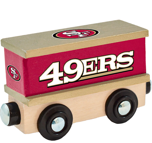 SAN FRANCISCO 49ERS WOOD TRAIN BOX CAR