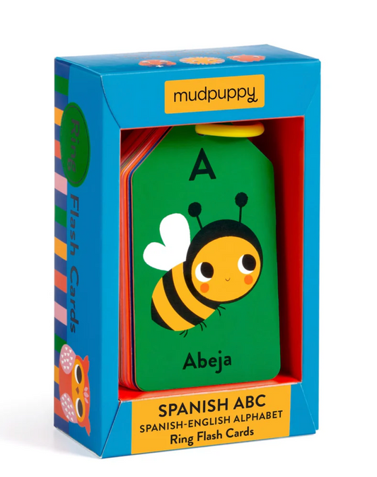 SPANISH ABC SPANISH-ENGLISH ALPHABET RING FLASH CARDS