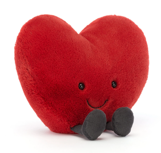 JELLYCAT AMUSEABLE RED HEART LARGE