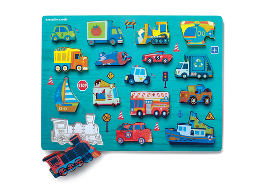 THINGS THAT GO 16PC WOODEN PUZZLE