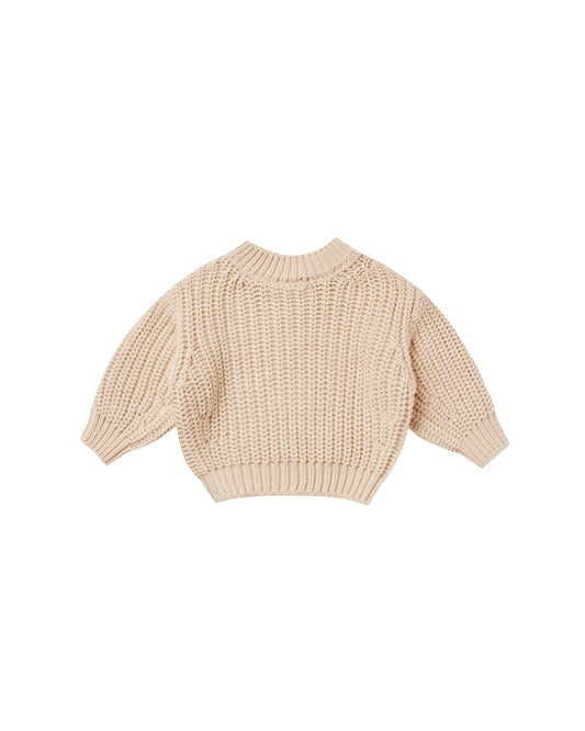QUINCY MAE CHUNKY KNIT SWEATER SHELL