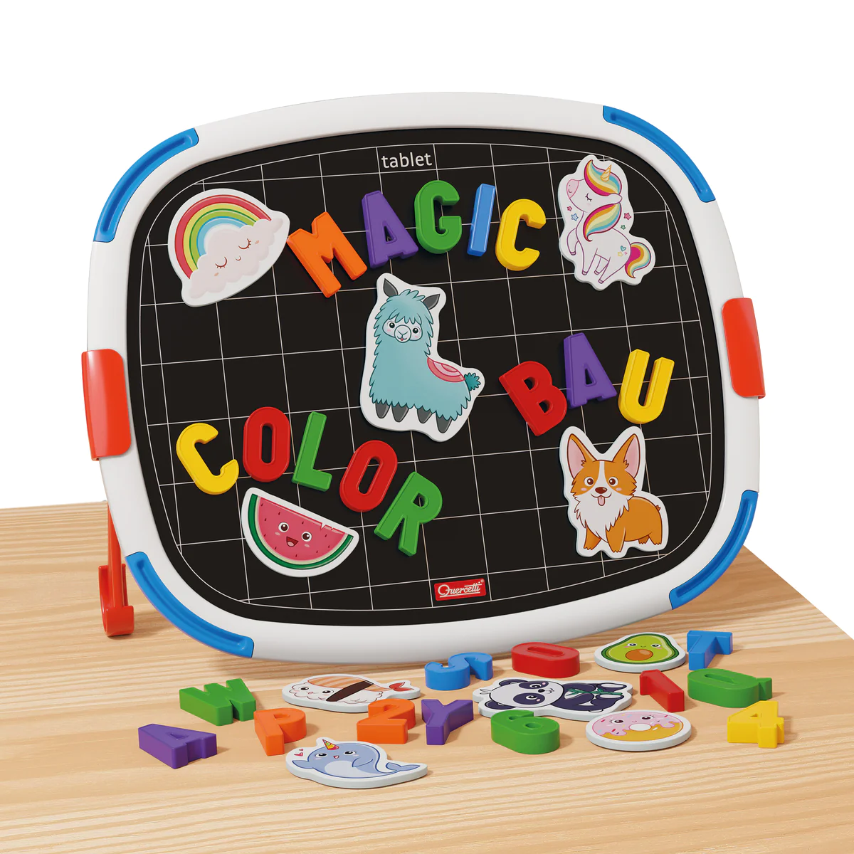 TABLET W/ MAGNETIC LETTERS