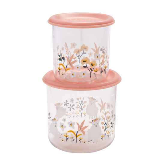 ORE GOOD LUNCH CONTAINERS SET OF 2  LARGE - LILY THE LAMB