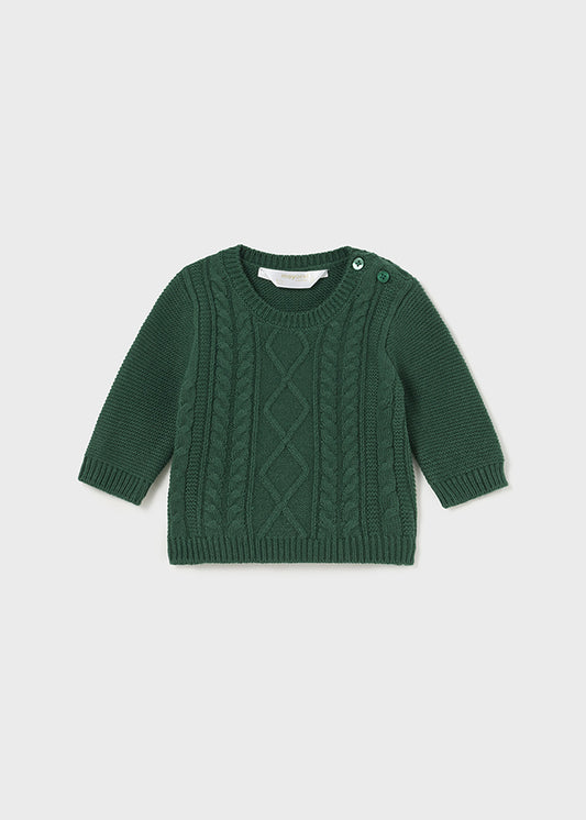 MAYORAL CABLE SWEATER - PINE