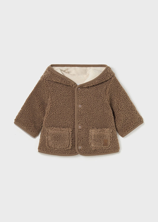 MAYORAL BABY COAT FAUX WOOL - COCOA