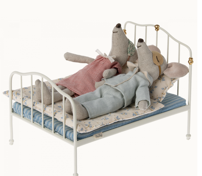 MAILEG BED, MOUSE OFF WHITE