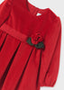 ABEL & LULA VELVET  DRESS - RED