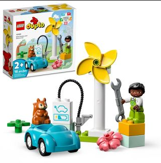 LEGO WIND TURBINE AND ELECTRIC CAR