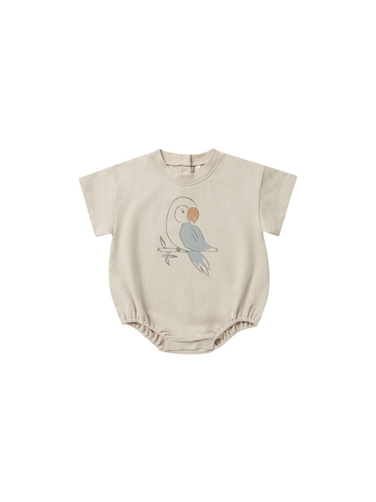 RYLEE + CRU RELAXED BUBBLE ROMPER PARROT