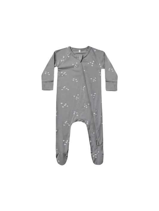 Quincy Mae Bamboo Zip Footie | Wild Flowers main image 0