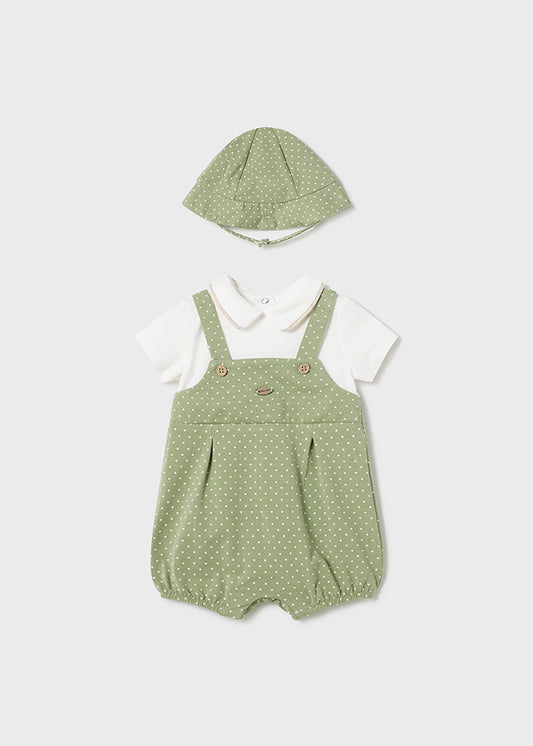 MAYORAL GIRLS ROMPER WITH HAT