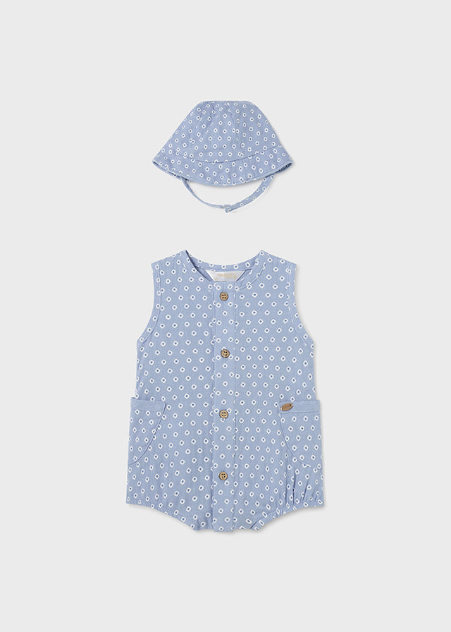 MAYORAL BOYS ROMPER WITH HAT