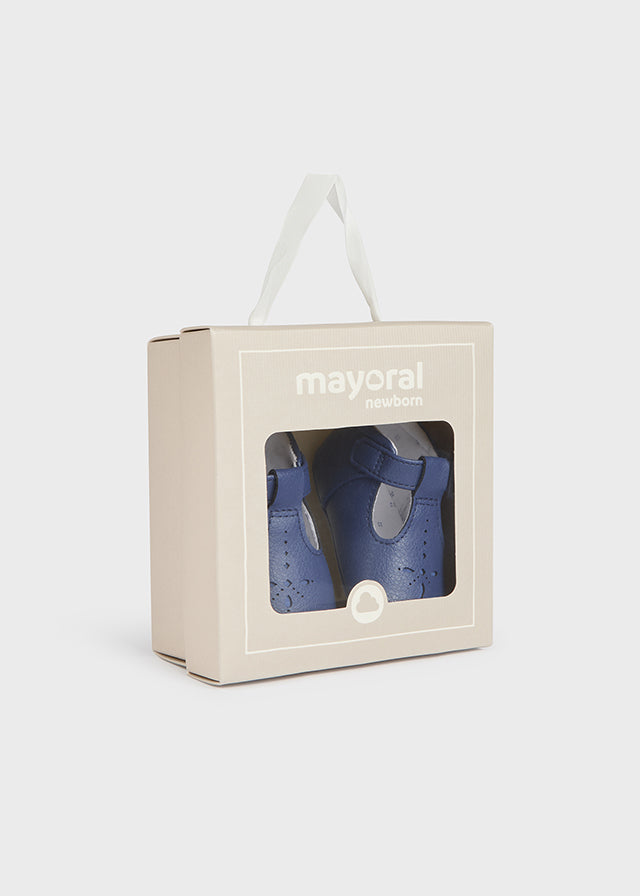 MAYORAL NEWBORN SHOES - BABY BLUE