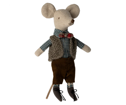 MAILEG VEST, PANTS, AND BOW TIE FOR GRANDPA MOUSE