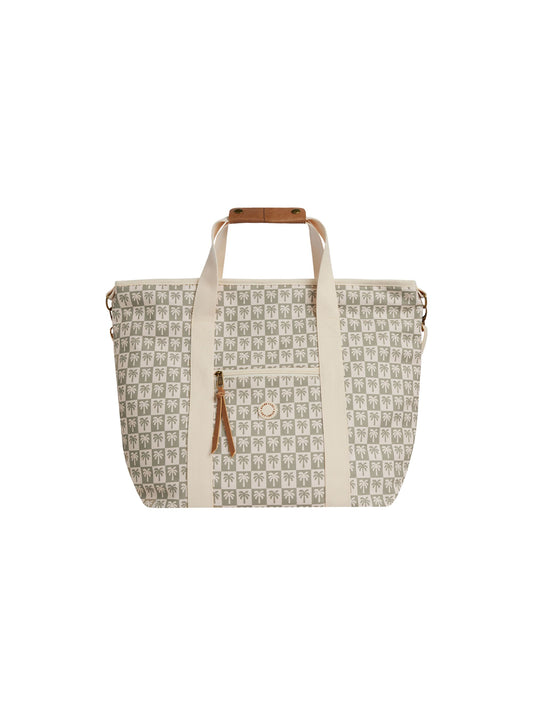 RYLEE + CRU  COOLER TOTE || PALM CHECK