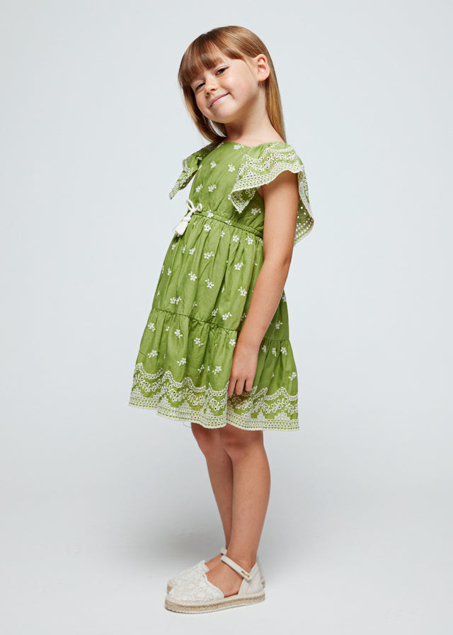 MAYORAL GIRLS EMBROIDERED DRESS