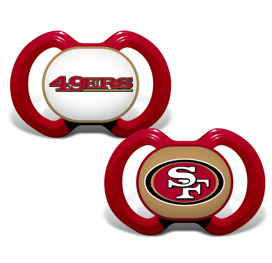 SAN FRANCISCO 49ERS PACIFIER 2-PACK