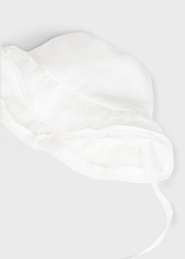 MAYORAL LINEN HAT - WHITE
