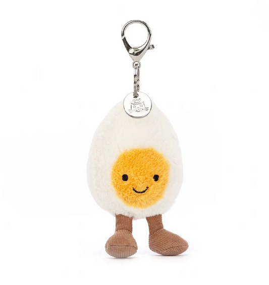 JELLYCAT AMUSEABLE HAPPY BOILED EGG BAG CHARM