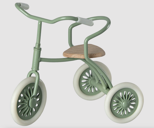 MAILEG ABRI A TRICYCLE MOUSE - GREEN