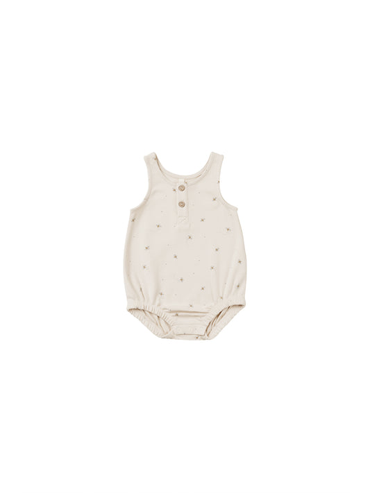 QUINCY MAE SLEEVELESS BUBBLE ROMPER BEES