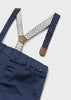 MAYORAL PANTS WITH SUSPENDERS- NAVY