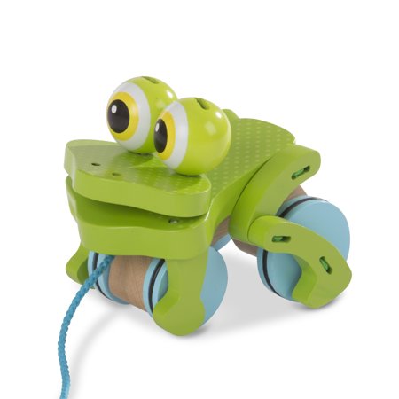 FIRST PLAY FROLICHING FROG PULL TOY
