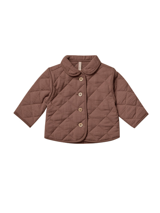 quilted jacket quincy mae pecan unisex