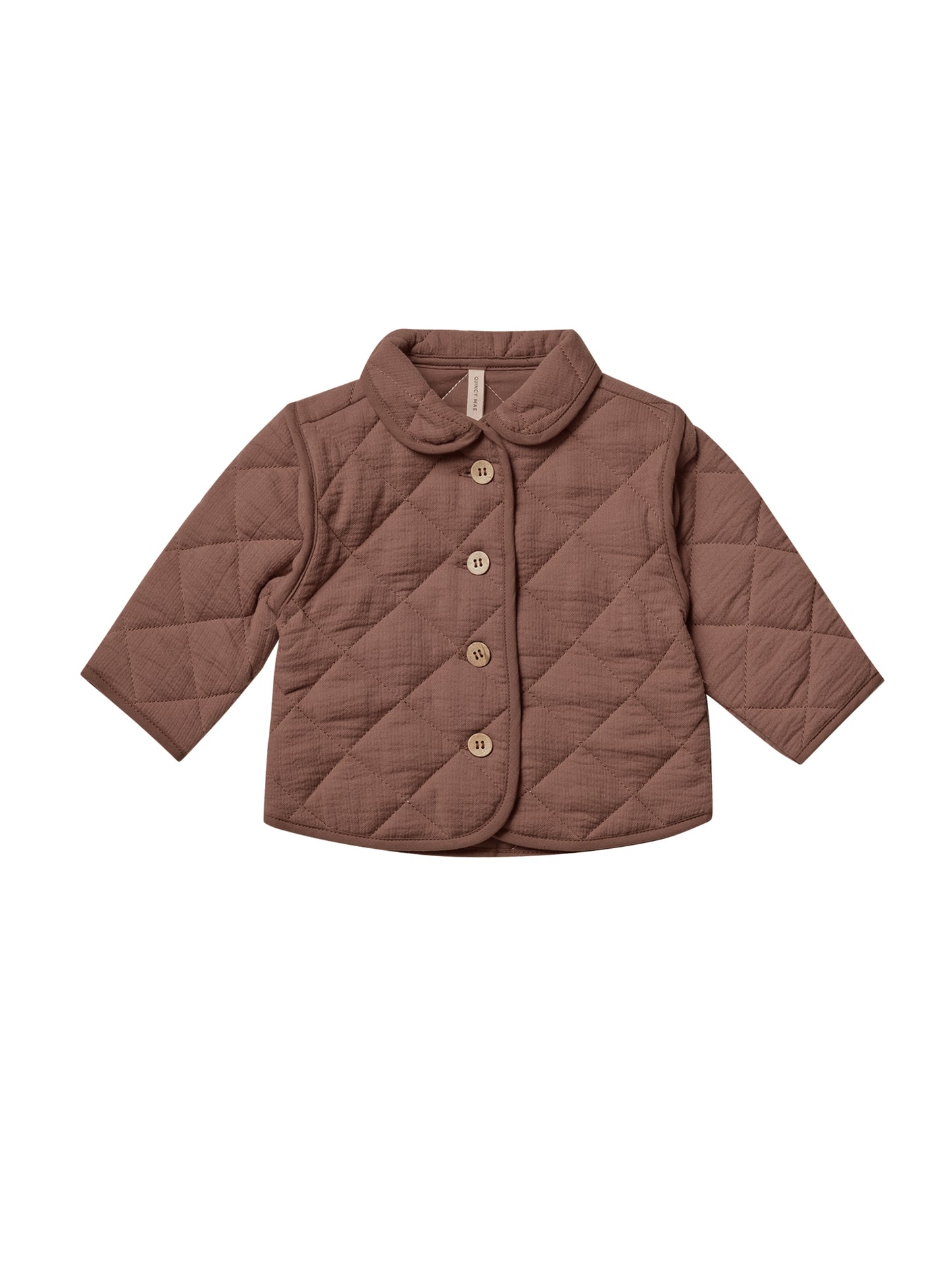 quilted jacket quincy mae pecan unisex