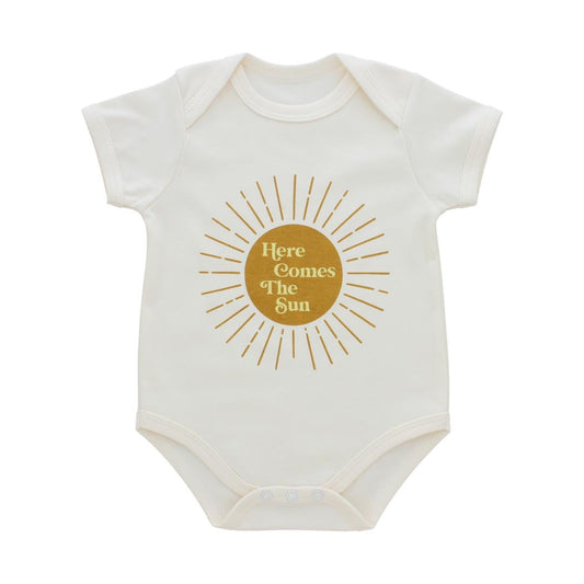 HERE COMES THE SUN COTTON BABY ONESIE
