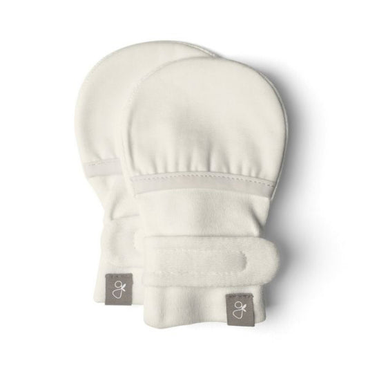 BAMBOO ORGANIC COTTON STAY ON MITTS - CLOUD