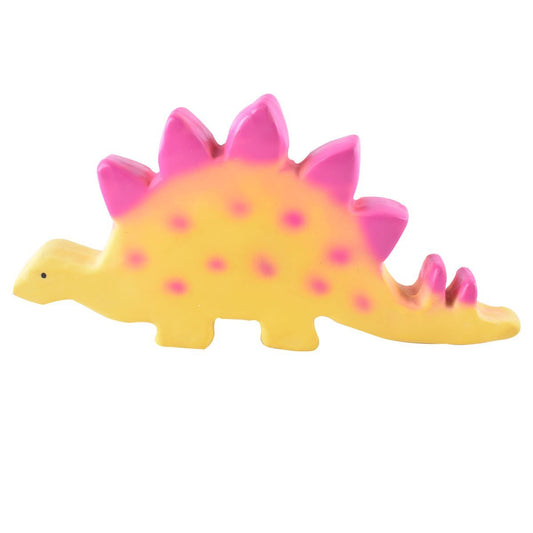 BABY STEGOSAURUS NATURAL RUBBER TOY