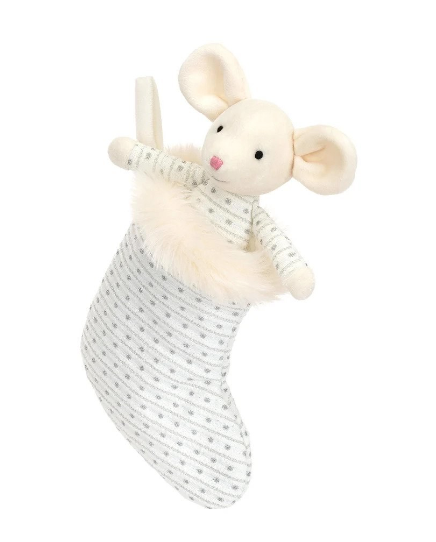 JELLYCAT SHIMMER STOCKING MOUSE