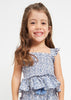 MAYORAL PORCELAIN SMOCKED COTTON BLOUSE
