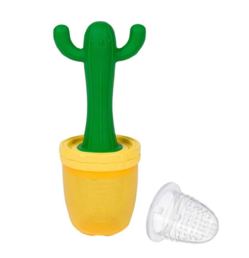 CACTUS TEETHER AND SOLID FOOD FEEDER