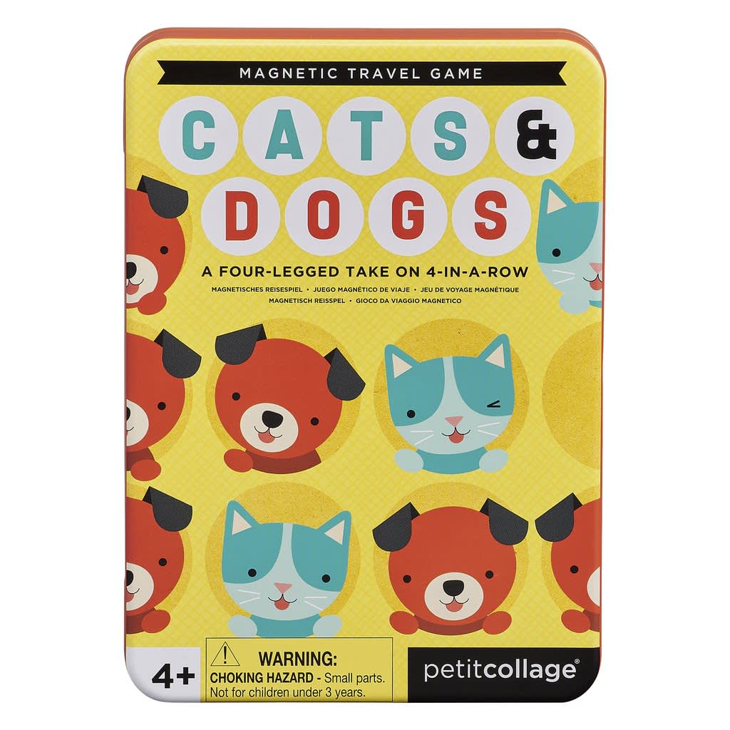MAGNETIC TRAVEL GAME - CATS + DOGS FOUR IN A ROW