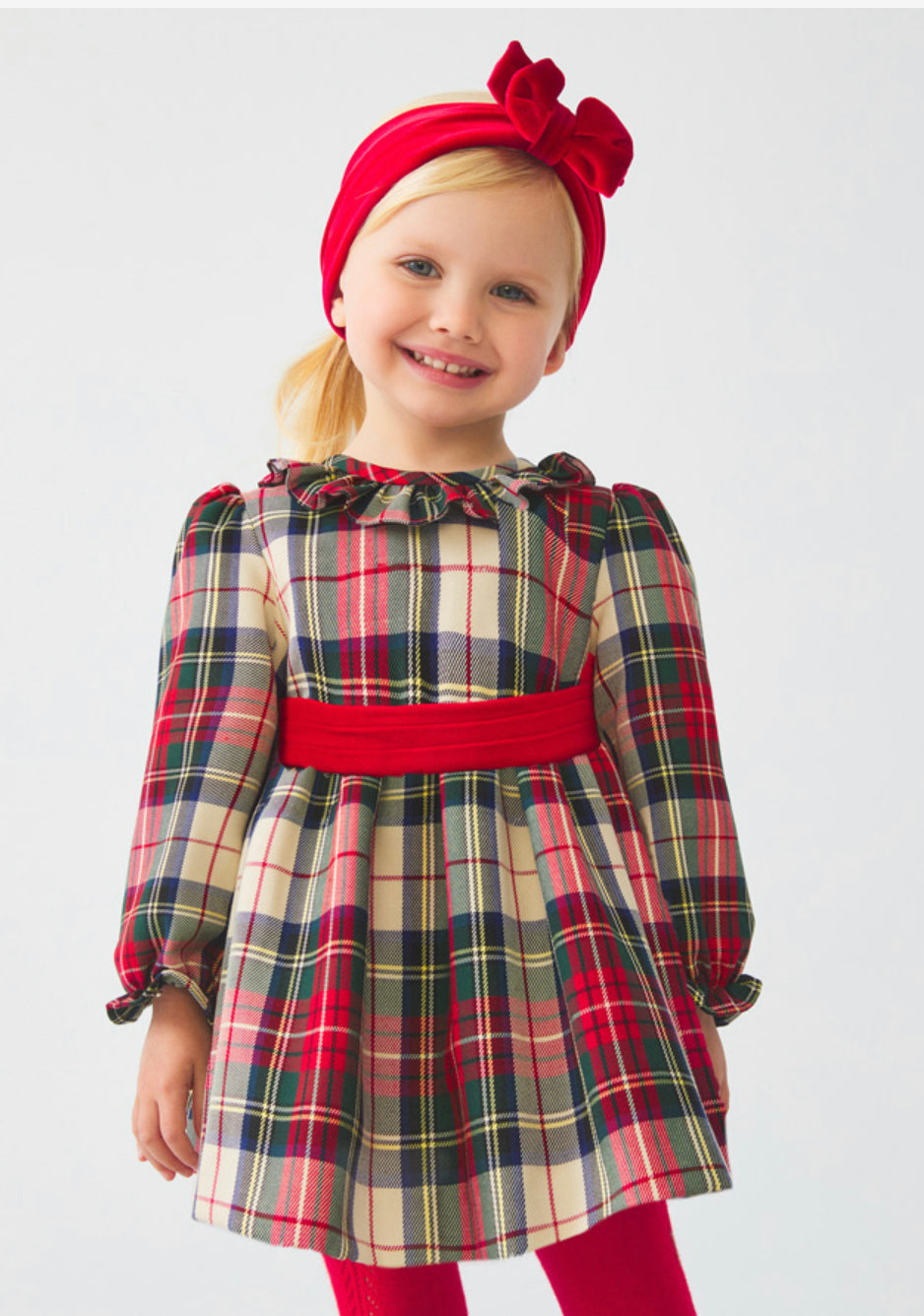ABEL & LULA - Plaid Dress - Red main image 0