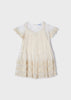 MAYORAL EMBROIDERED DRESS - IVORY