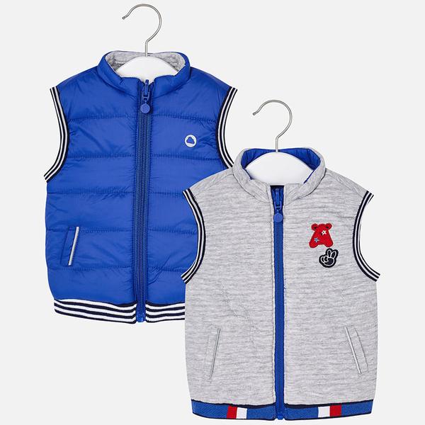 MAYORAL REVERSIBLE VEST IN SAPPHIRE