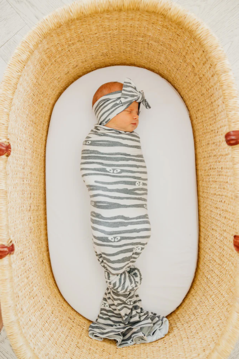 COPPER PEARL KNIT SWADDLE - MUMMY
