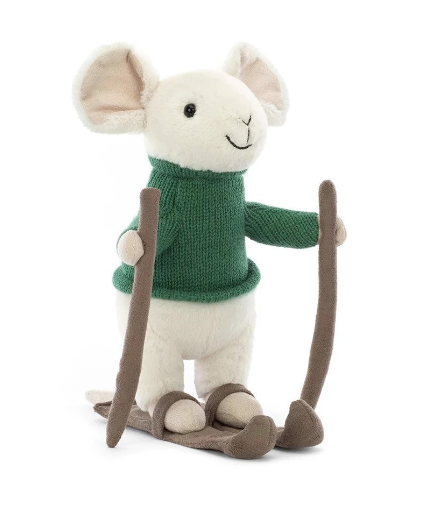 JELLYCAT MERRY MOUSE SKIING