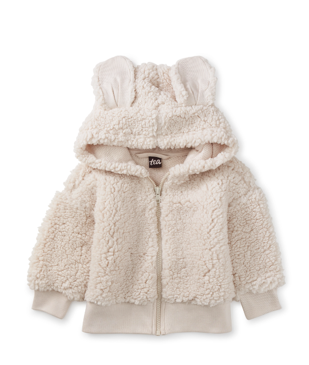 TEA BUNNY EARS SHERPA BABY HOODIE – Buttercup Baby Co.