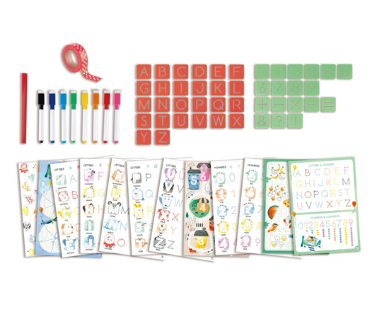 HAPE LETTERS AND NUMBERS TRACING