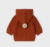 MAYORAL KNIT HOODED JACKET - TILE