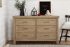 FRANKLIN & BEN EMORY FARMHOUSE 6-DRAWER DRESSER