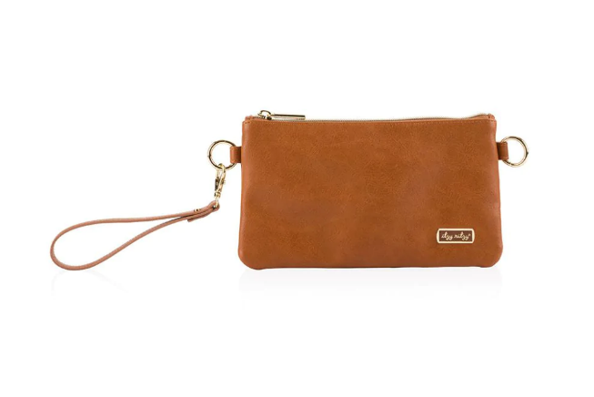 cognac brown purse pouch