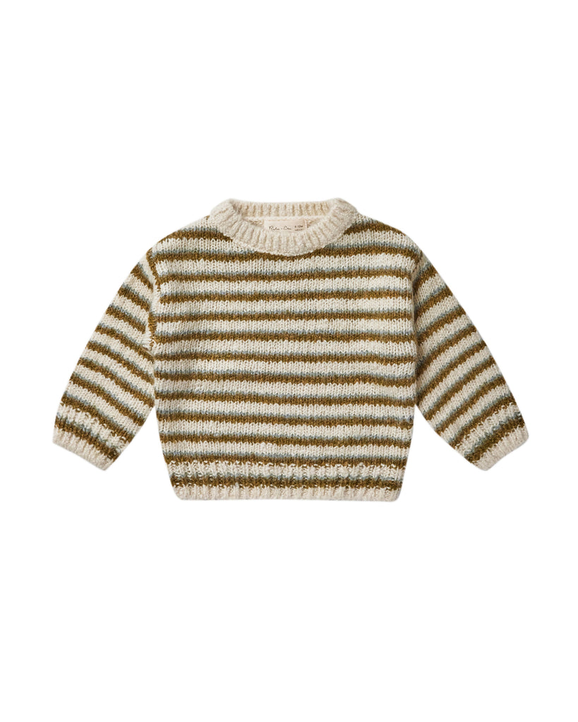 CHARTREUSE SWEATER STRIPE BABY TODDLER