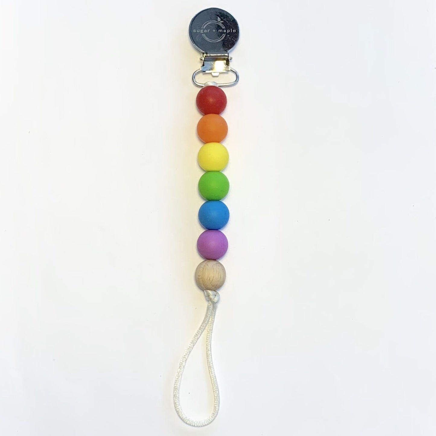 SUGAR + MAPLE PACI AND TEETHER CLIP