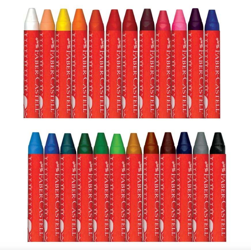 Faber Castell Metallic Gel Crayons 6 Count (Ages 3+)